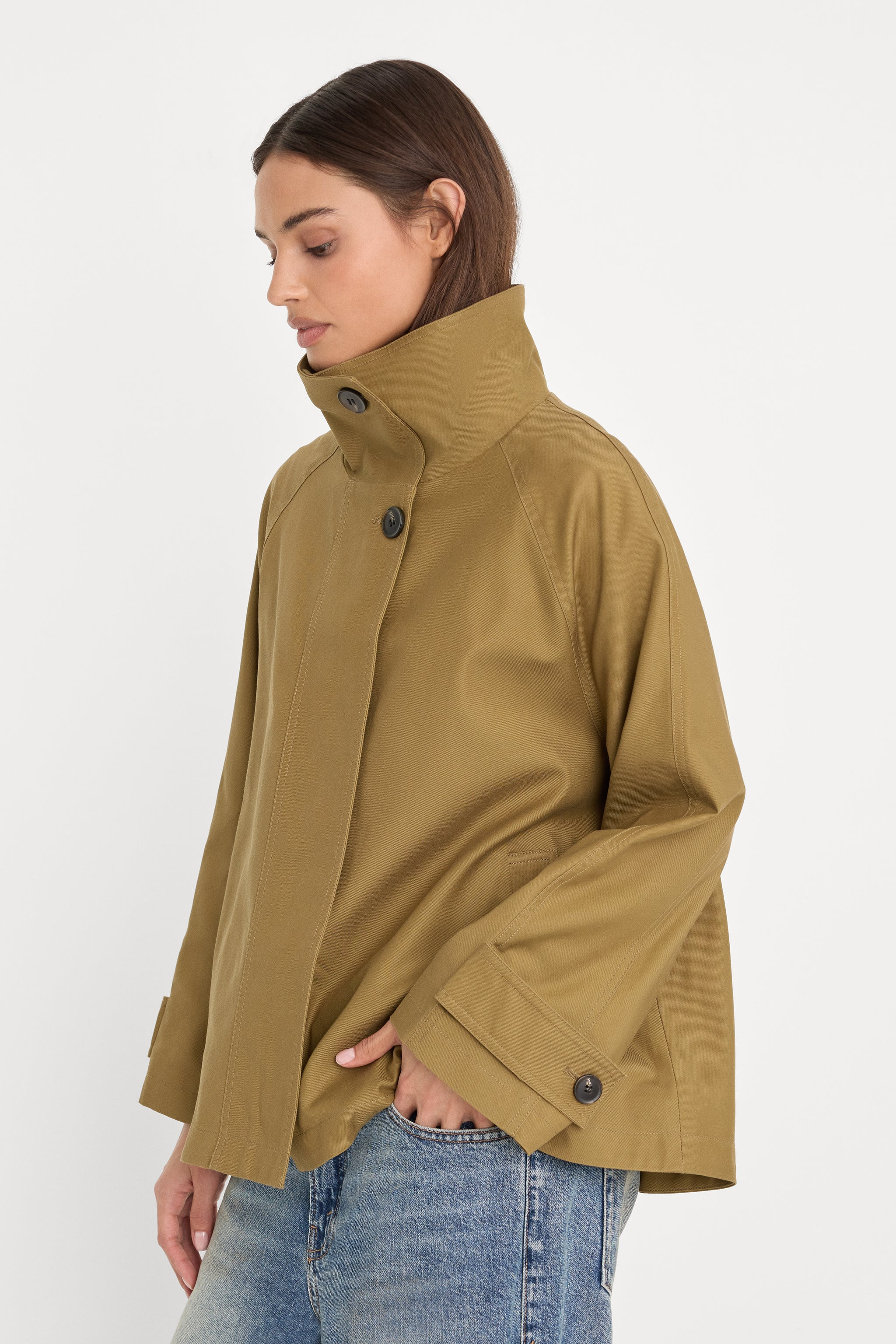 THE FUNNEL NECK TRENCH | FATIGUE | Shop.app