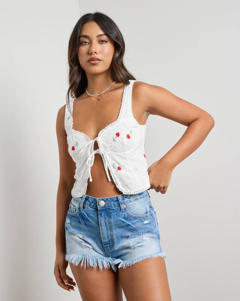 Jessa Tie Front Top | City Beach (US)