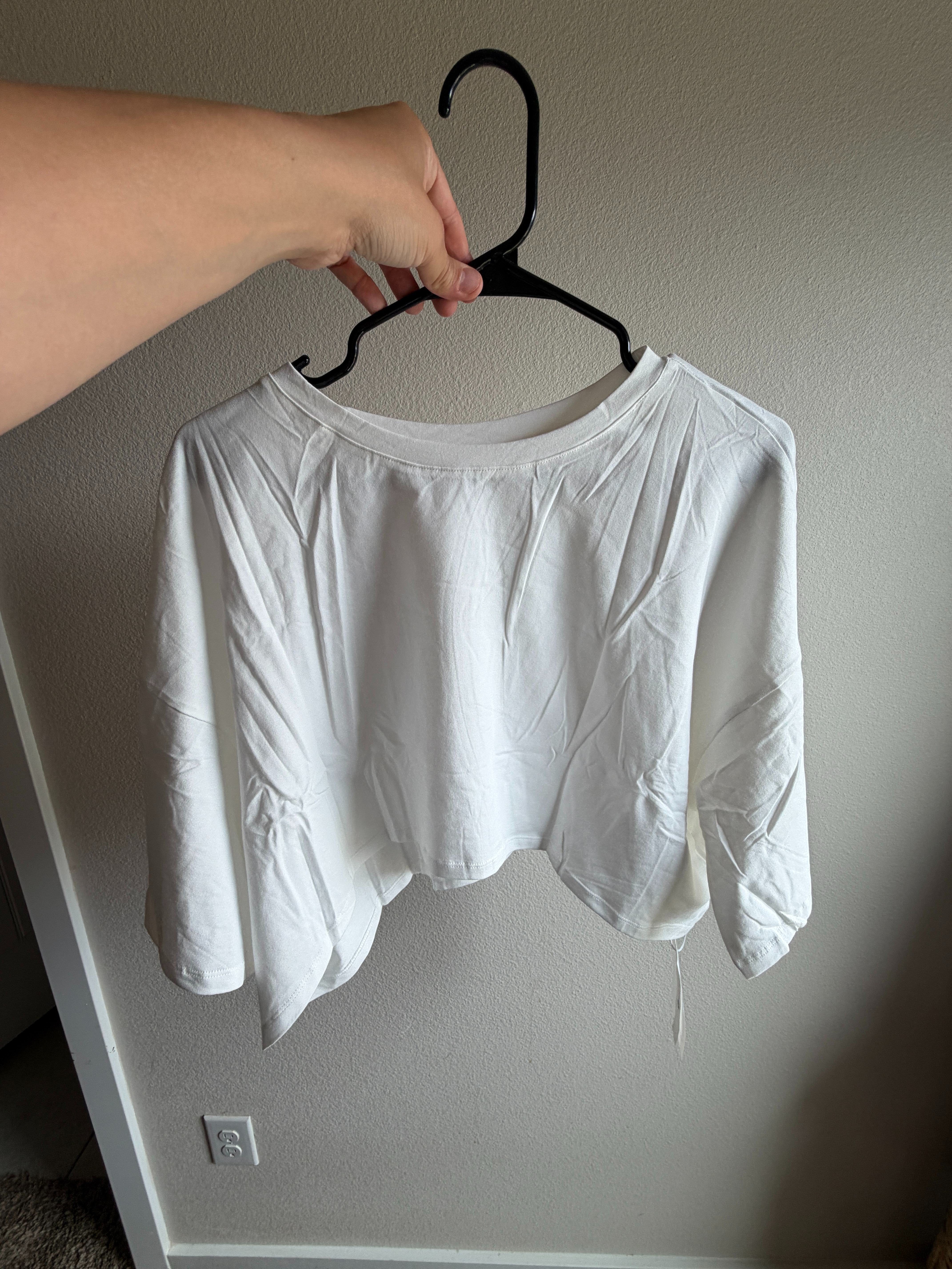 Had some questions about this cropped FP Dupe so here's another picture of it! I bought two more, don't judge me! Just too good of a shirt!! ON SALE FOR $10 RN!! 

 #LTKMothersDay #LTKootd #LTKfitnessgoals