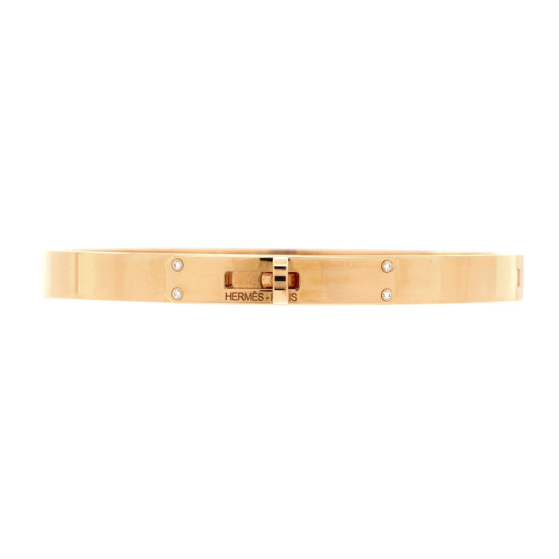 Kelly Bracelet 18K Rose Gold with 4 Diamonds Small | Shop Simon