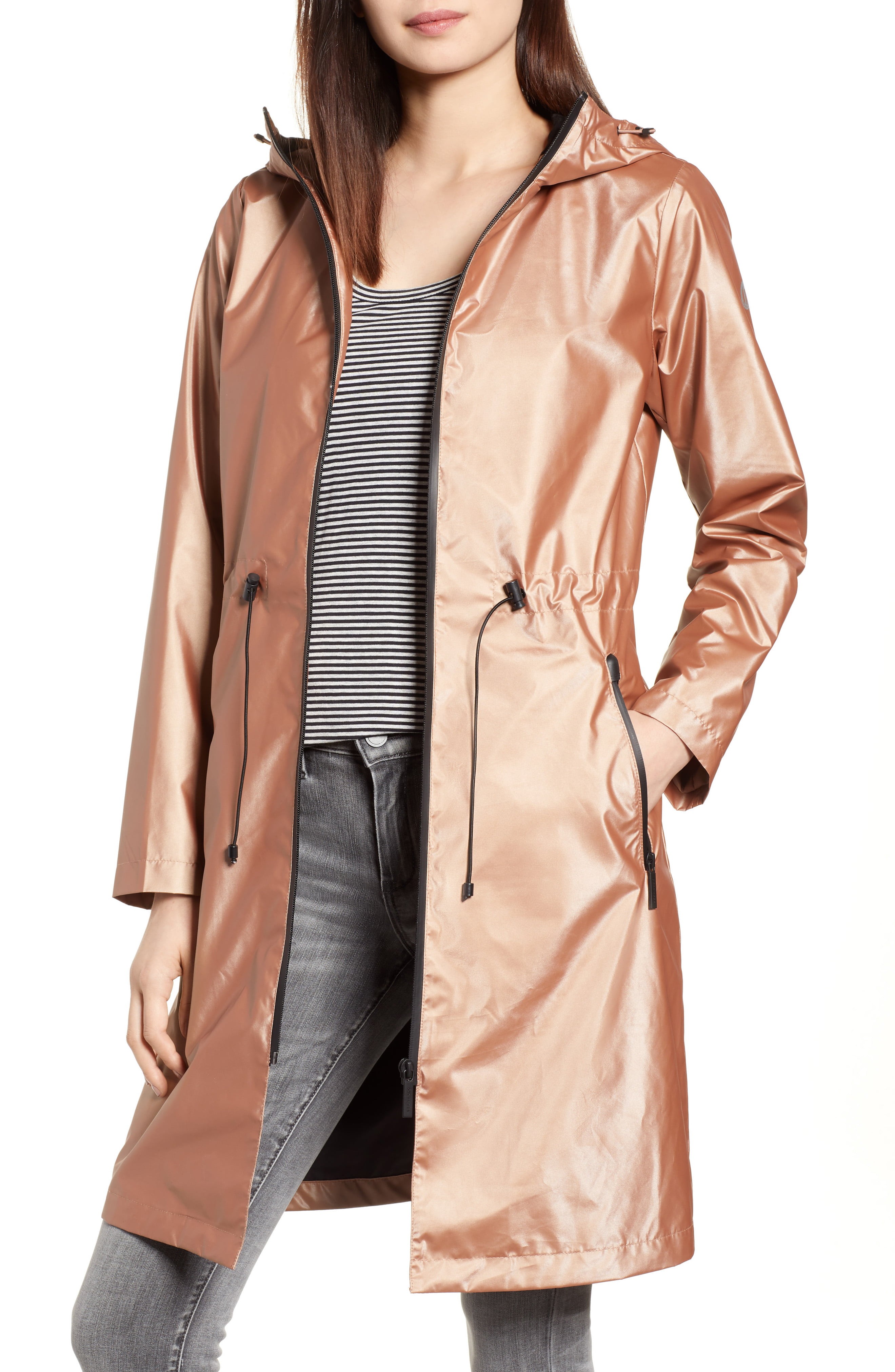 Bernardo Metallic Rain Jacket (Regular & Petite) | Nordstrom