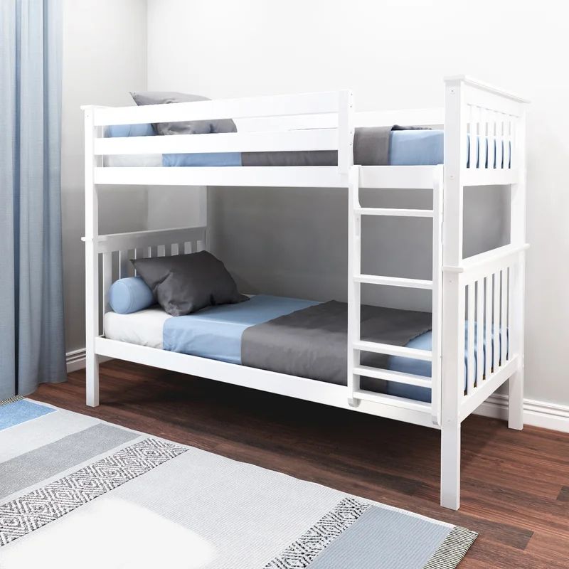 Joleen Twin Over Twin Solid Wood Standard Bunk Bed by Harriet Bee | Wayfair Professional