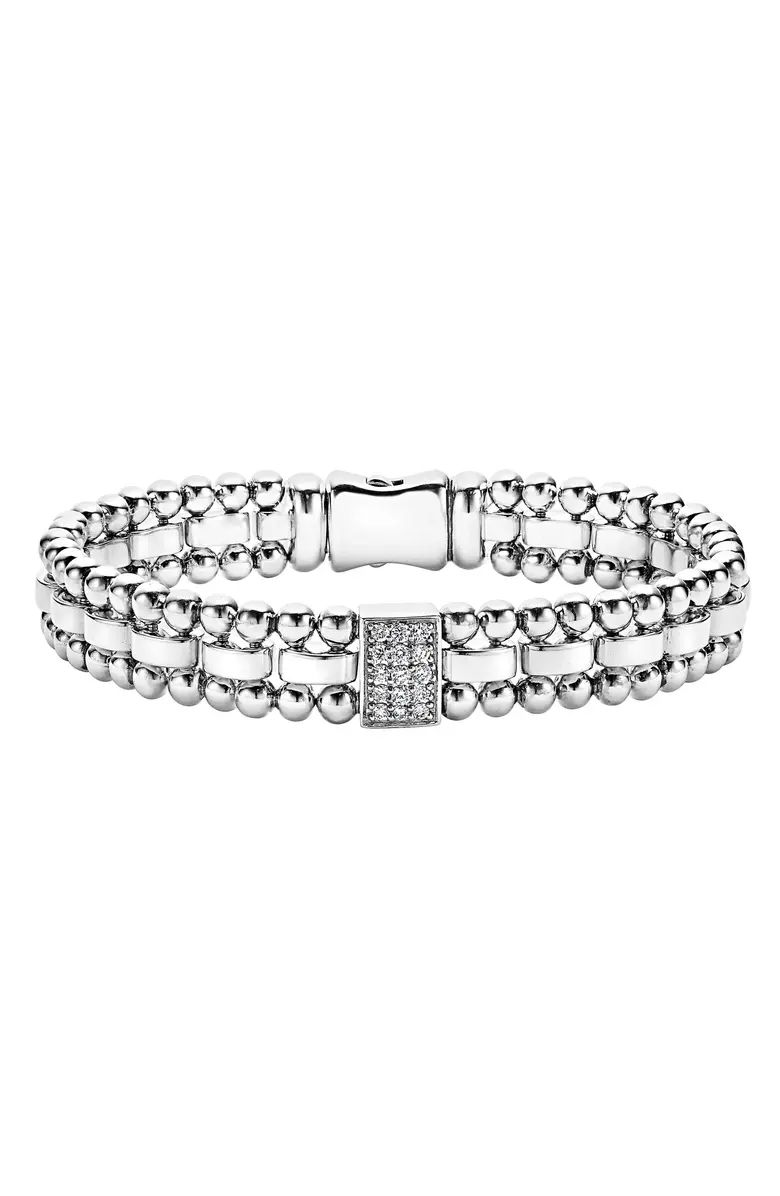 Caviar Spark Pavé Diamond Station Bracelet | Nordstrom