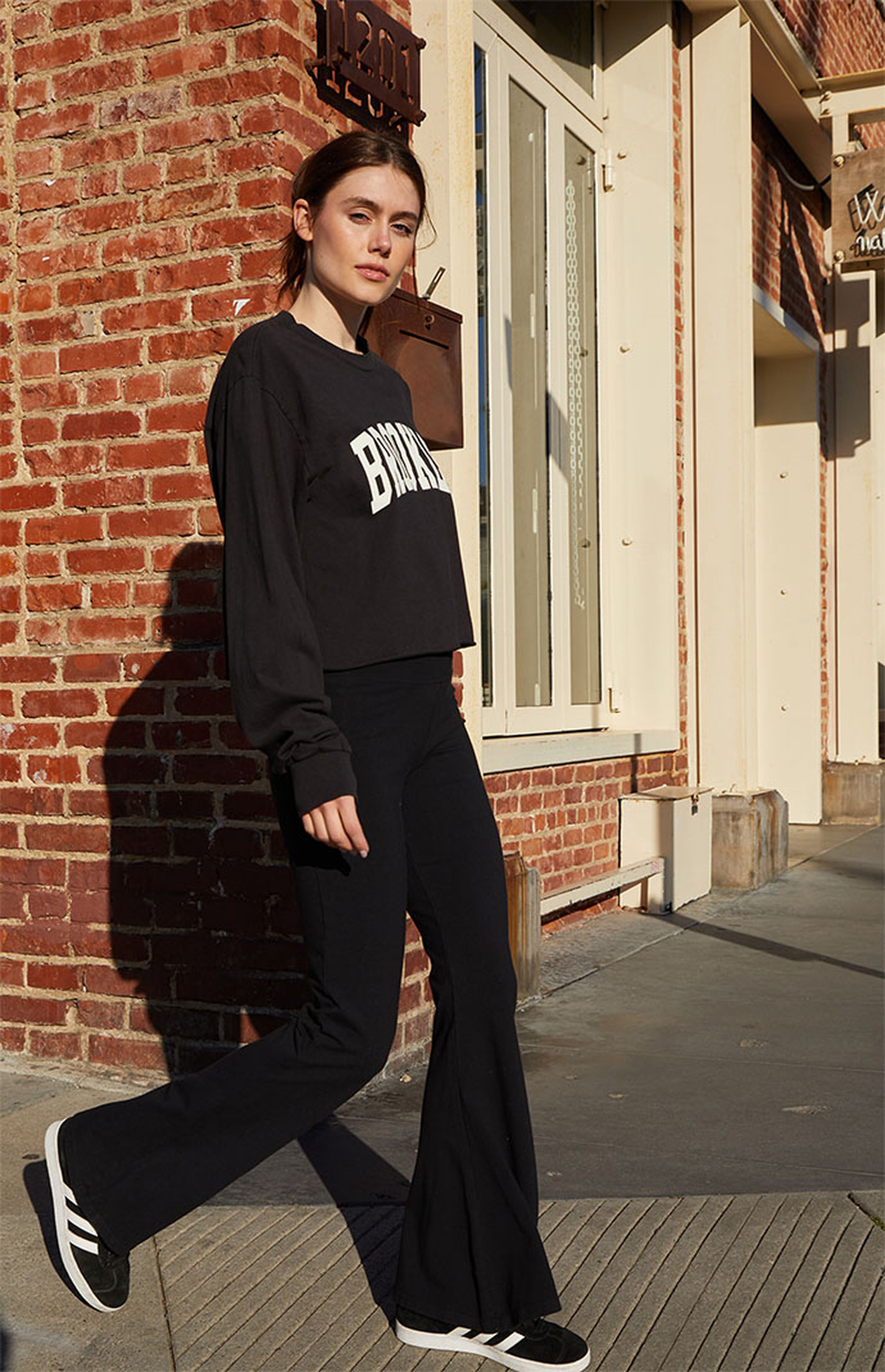 John Galt Black Priscilla Flare Pants | PacSun