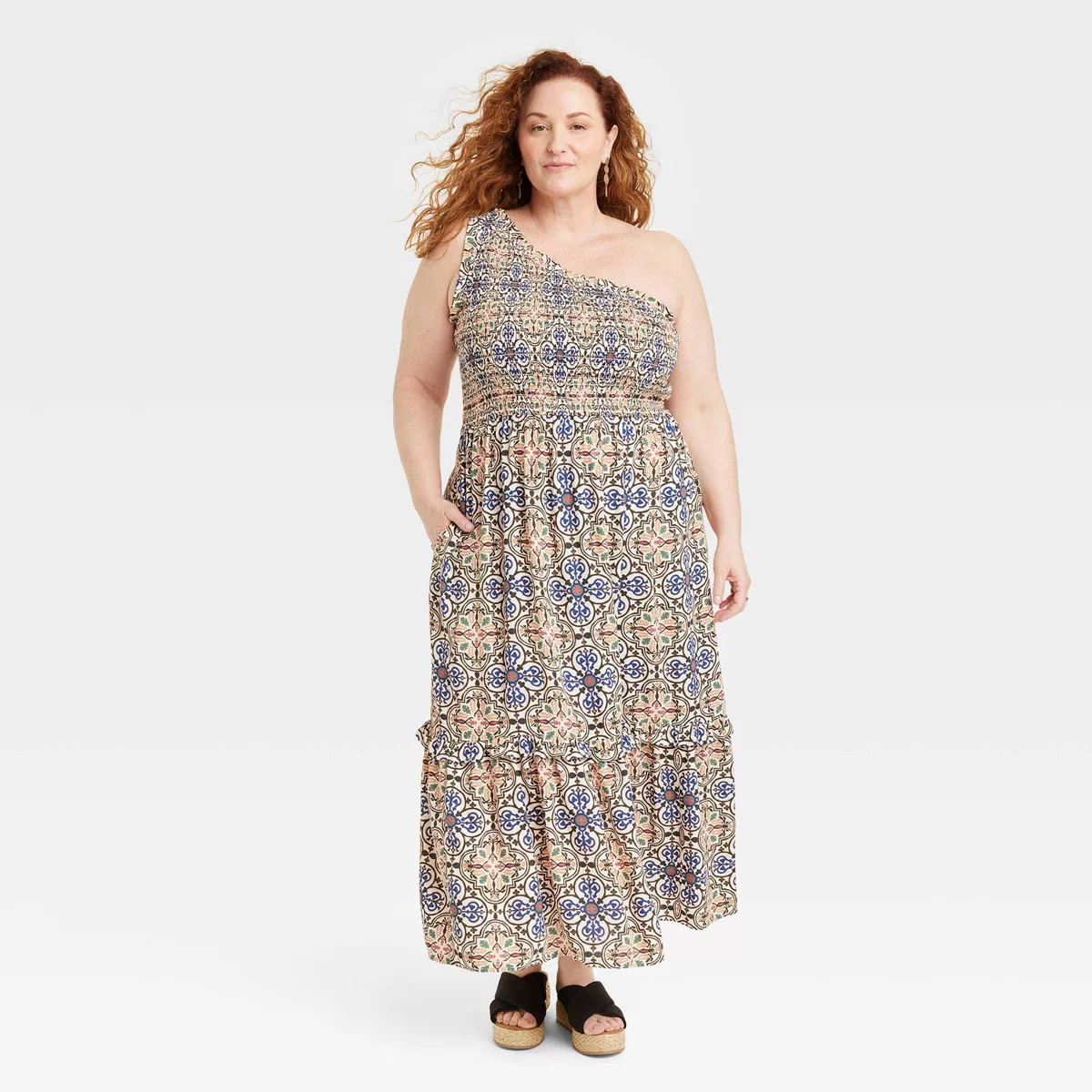 Women's Sleeveless One Shoulder A-Line Maxi Dress - Knox Rose™ | Target