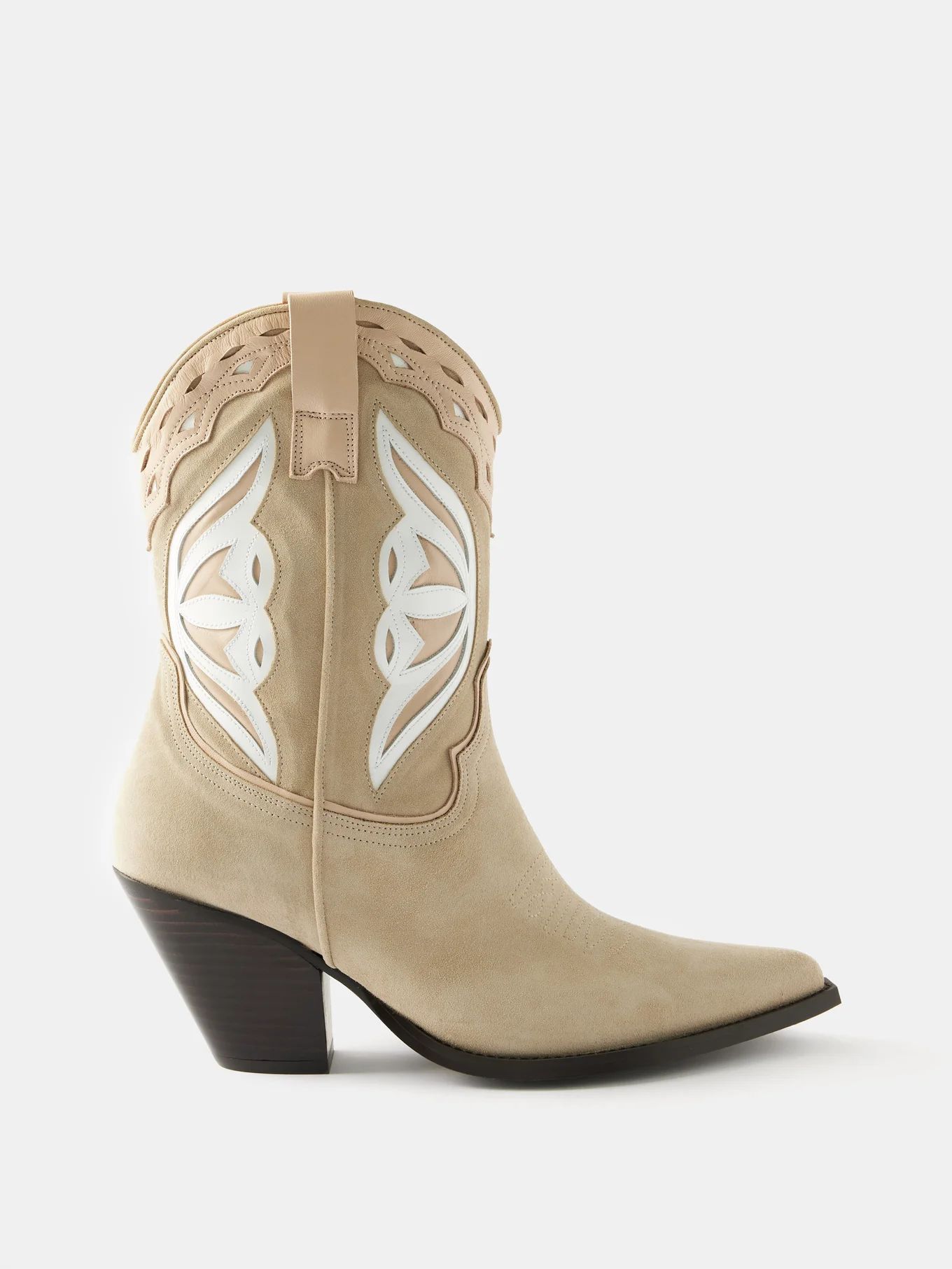 Suede cowboy ankle boots | Matches (US)