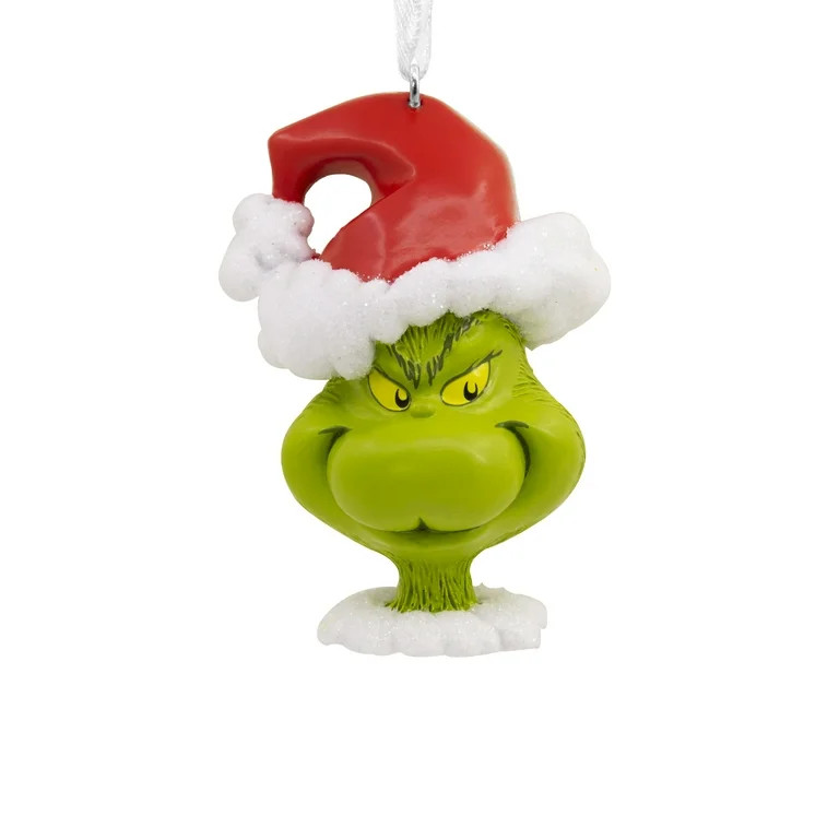 Hallmark Christmas Ornament (Dr. Seuss's How The Grinch Stole Christmas! Grinch in Santa Hat), 1 ... | Walmart (US)