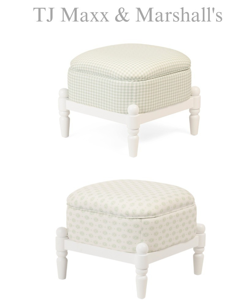 Lillian August storage ottoman on sale at T.J Maxx and marshalls, french, modern, coastal, traditional, entry, living room, bedroom, checkered, floral, playroom.

#LTKSaleAlert #LTKHome #LTKStyleTip