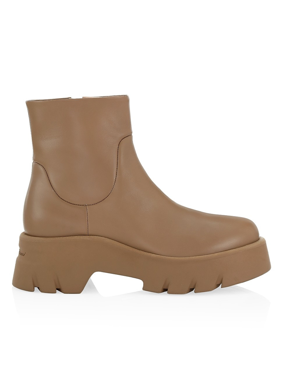 Women's Glove Leather Lug-Sole Ankle Boots - Camel - Size 6 | Saks Fifth Avenue