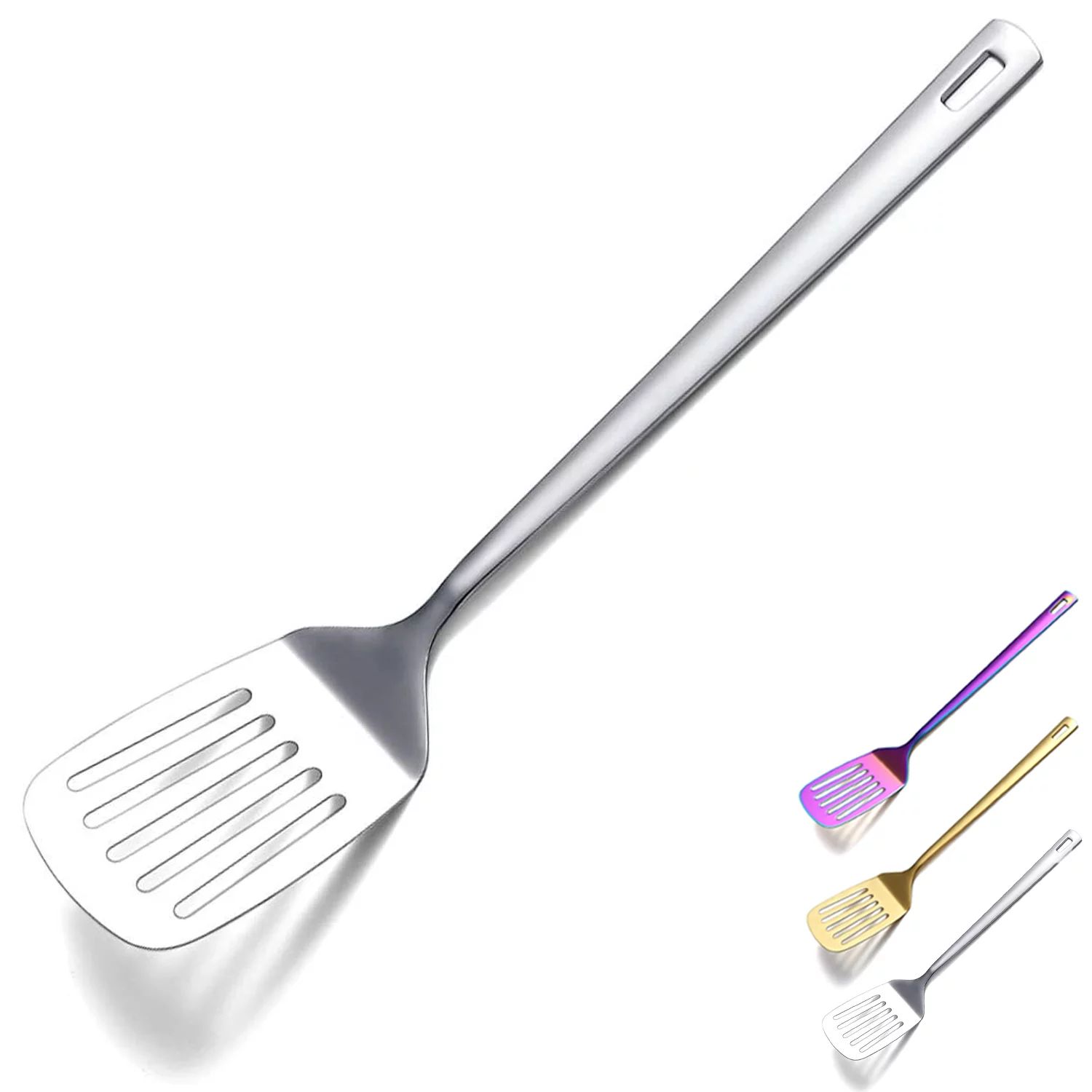 ReaNea Spatulas, Stainless Steel Slotted Turner, Metal Spatulas Turner for Cooking, Kitchen Barbe... | Walmart (US)