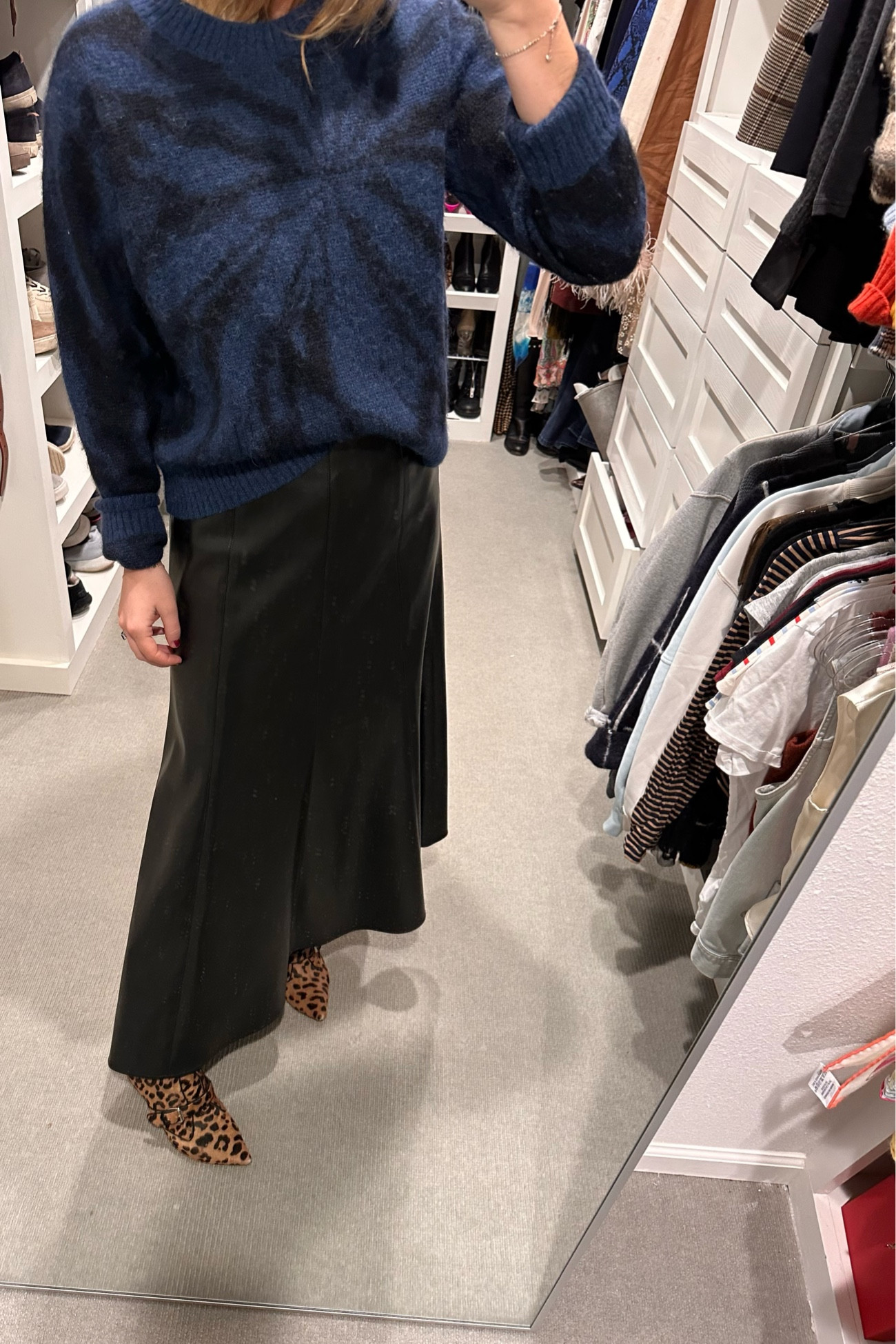 Closet Hero: A leather skirt. I love wearing this all year long with a sweater or a tshirt ✨

#LTKFind #LTKstyletip