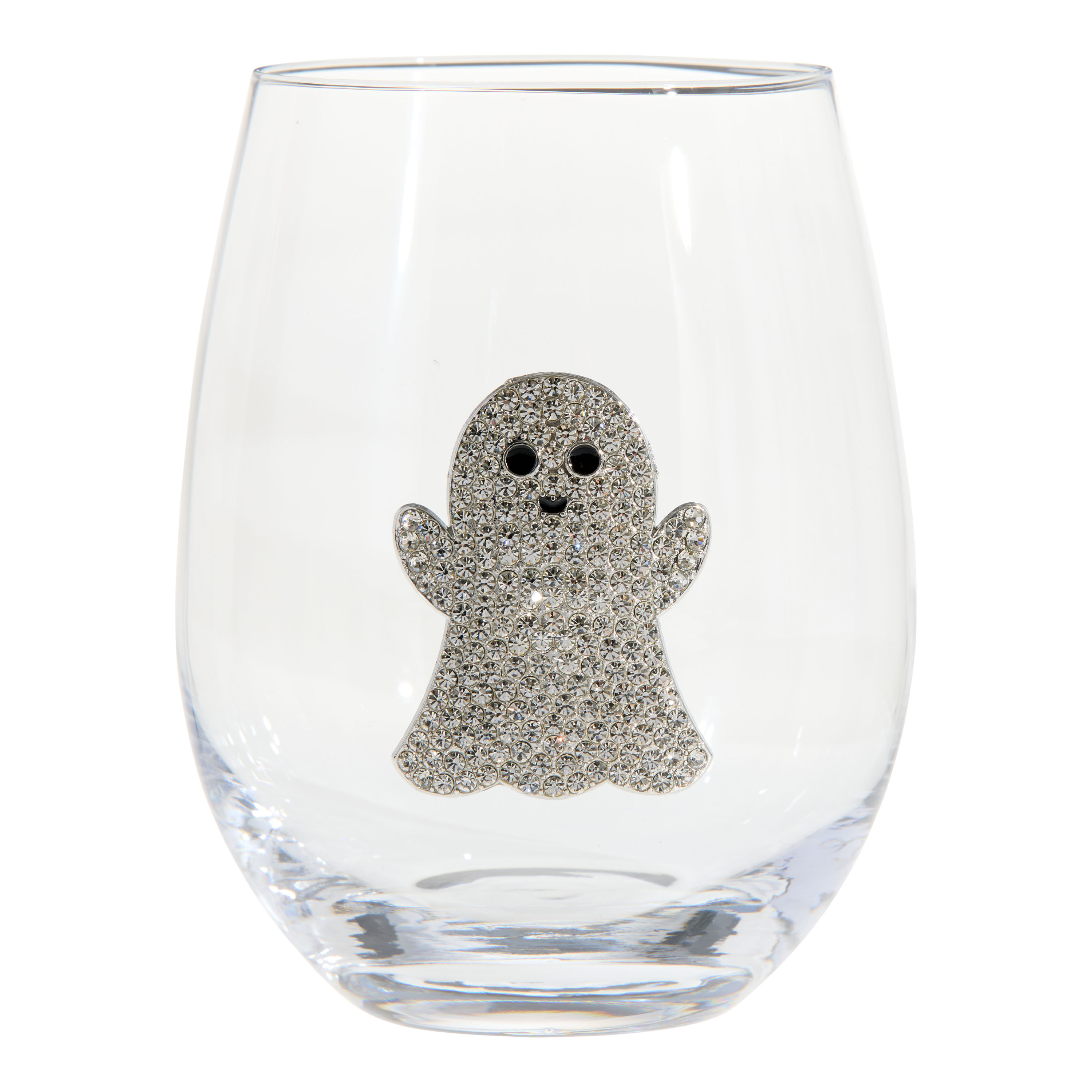 Charm Halloween Brooch Stemless Wine Glass | World Market