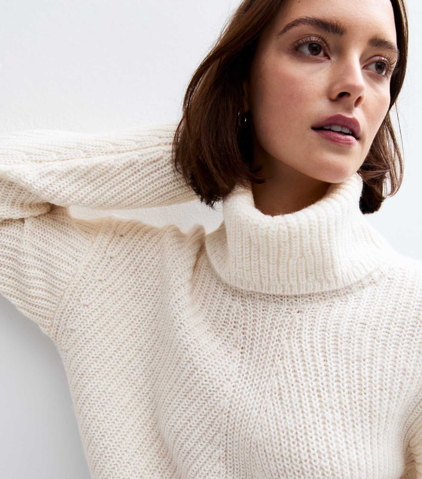 Off White Slouchy Roll Neck Jumper
						
						Add to Saved Items
						Remove from Saved Items | New Look (UK)