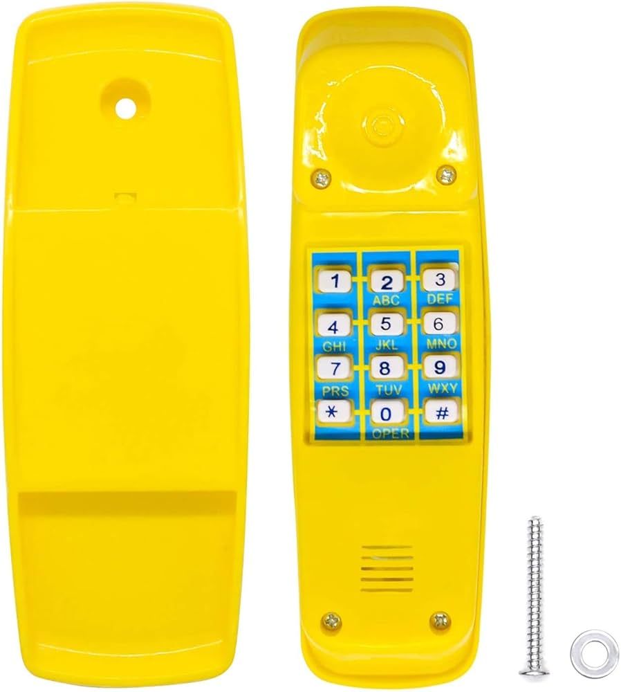 Toy Phone for Kids Swing Set Phone Pretend Phones and Learning Education Phones Plastic Telephone Creative Children Play Phone for Toddlers Baby Cell Phone Playhouse Phone (Yellow) | Amazon (US)