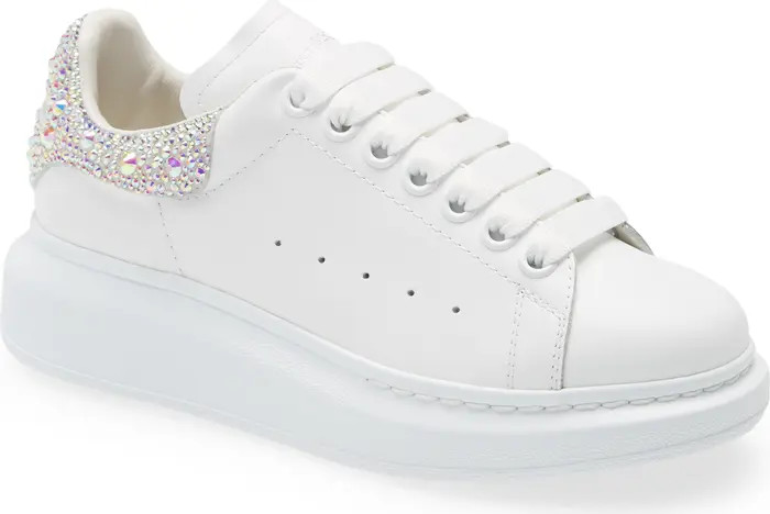 Alexander McQueen Oversize Crystal Embellished Sneaker | Nordstrom | Nordstrom