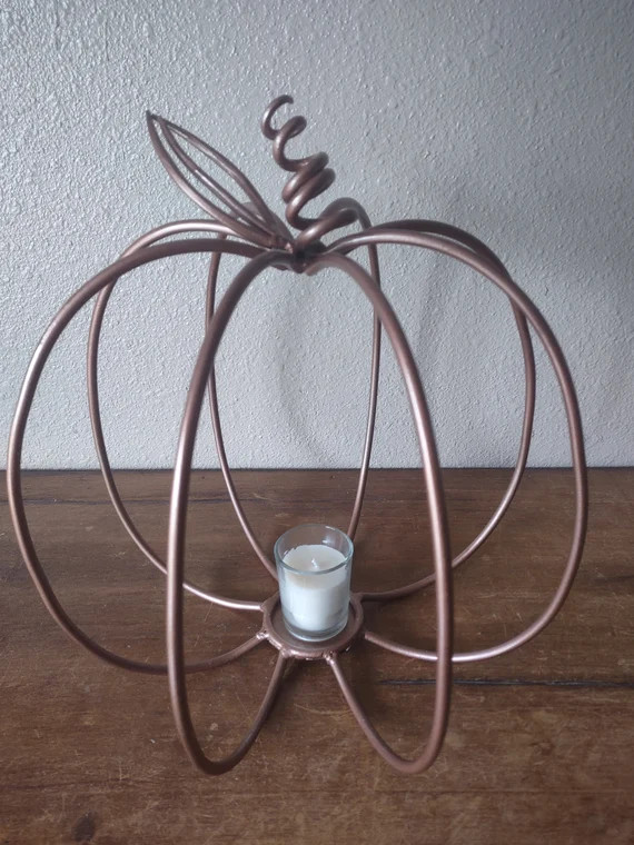 Large Metal Pumpkin - Etsy | Etsy (US)