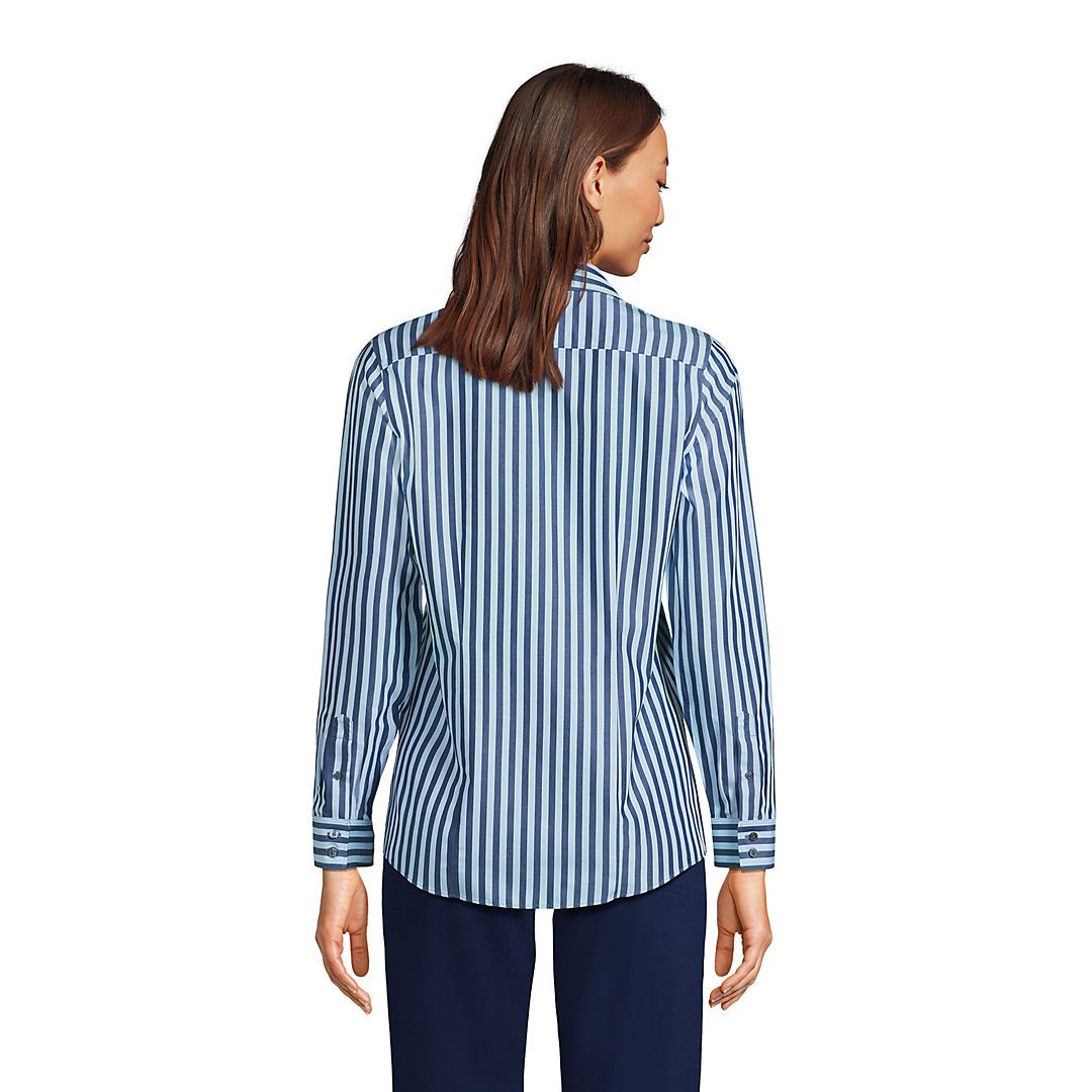 Women's Wrinkle Free No Iron Button Front Shirt | Lands' End (US)