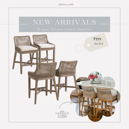 Counter stools restocked in taupe!! 

#LTKstyletip #LTKhome
