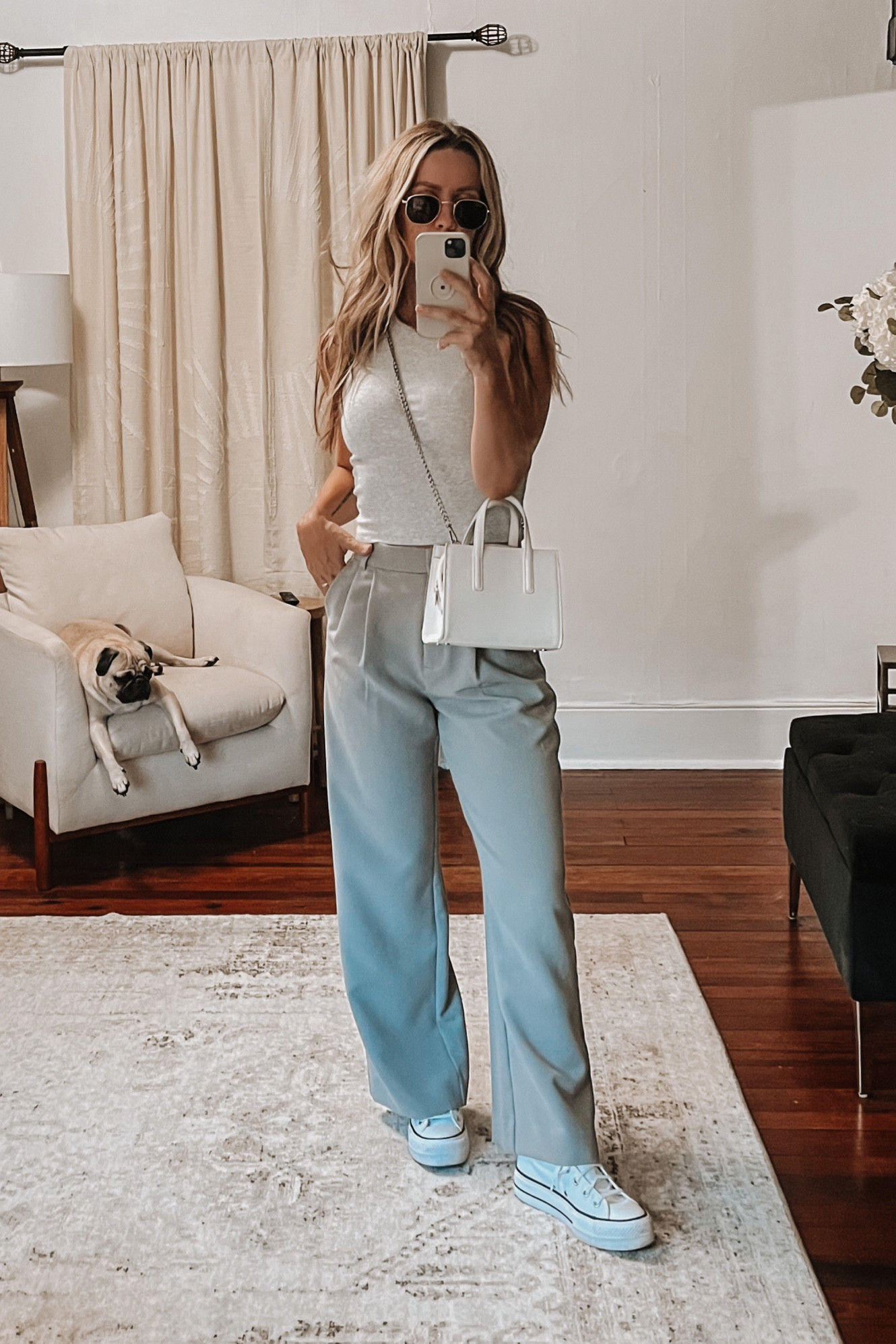 The PERFECT pant. Shown here in gray, but I know have them in 3 colors. Available in 3 lengths, multiple colors, and wash/wear so well. I do size UP 1 in these for the most comfortable fit.


#LTKunder50 #LTKstyletip #LTKunder100