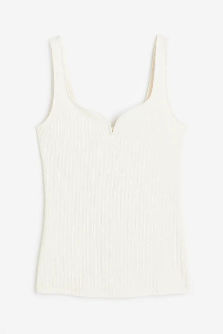 Ribbed vest top | H&M (UK, MY, IN, SG, PH, TW, HK)