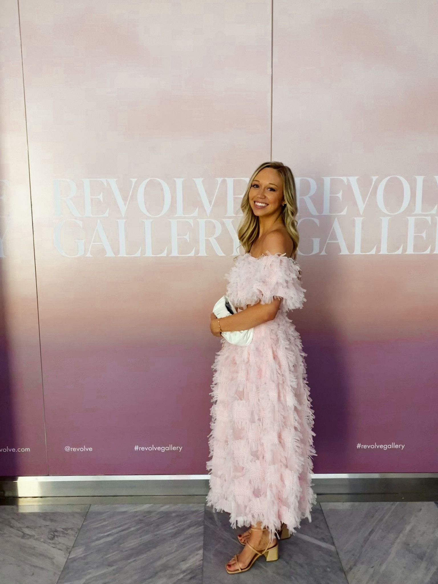 Obsessed with this unique two piece set I wore for New York Fashion Week! Wearing a size 4 in top & skirt (recommend sizing up in the skirt- I could’ve done a 6)