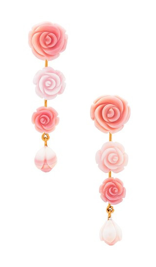 Tyla Earrings in Rose | Revolve Clothing (Global)