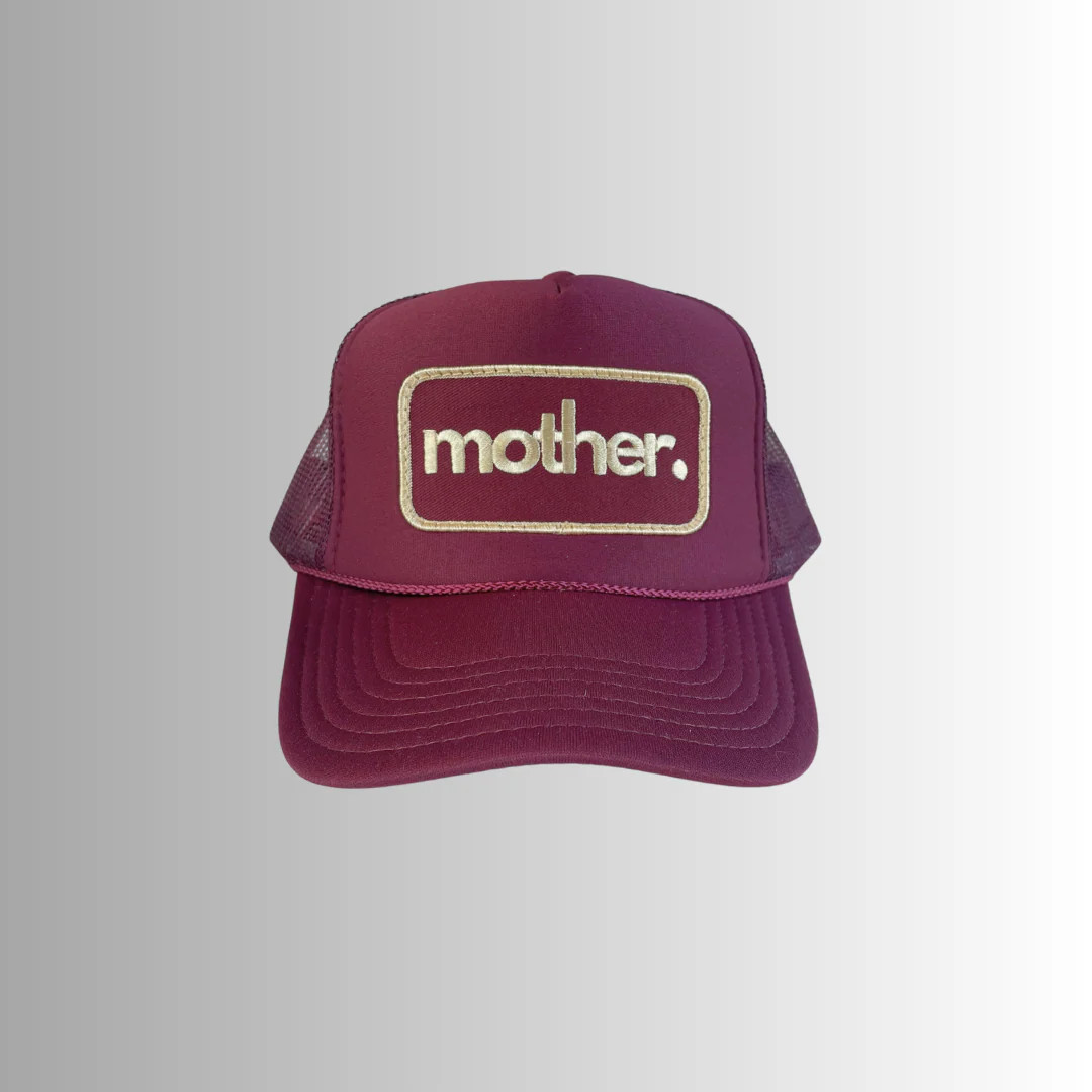 Mother Patch Trucker Hat - Maroon | Mother Hats