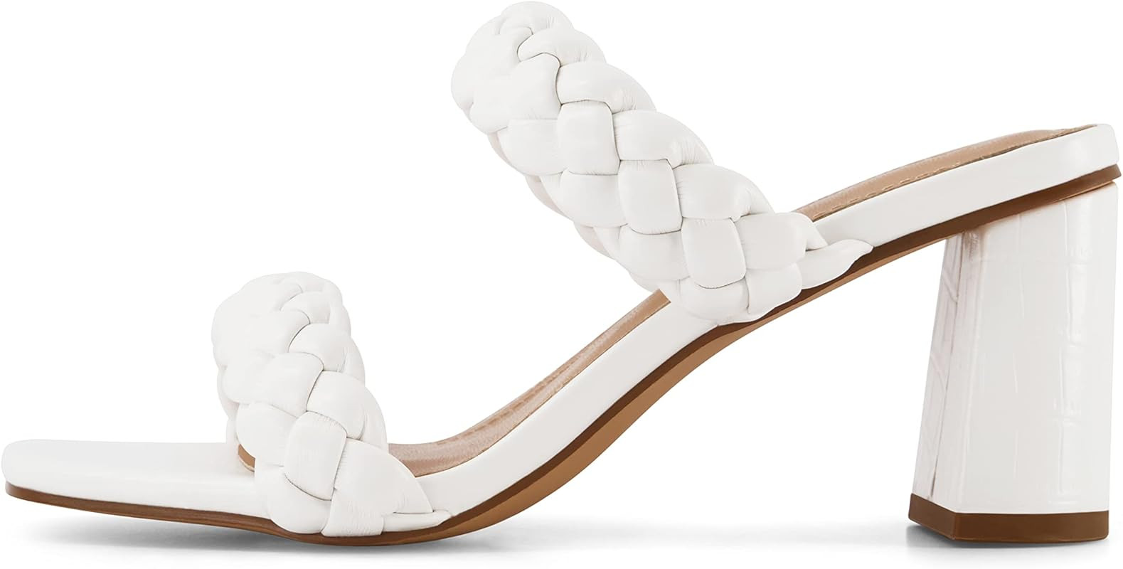 Dunes + CUSHIONAIRE Technology Women's Iris braided Heel Sandal +Memory Foam and Wide Widths Avai... | Amazon (US)
