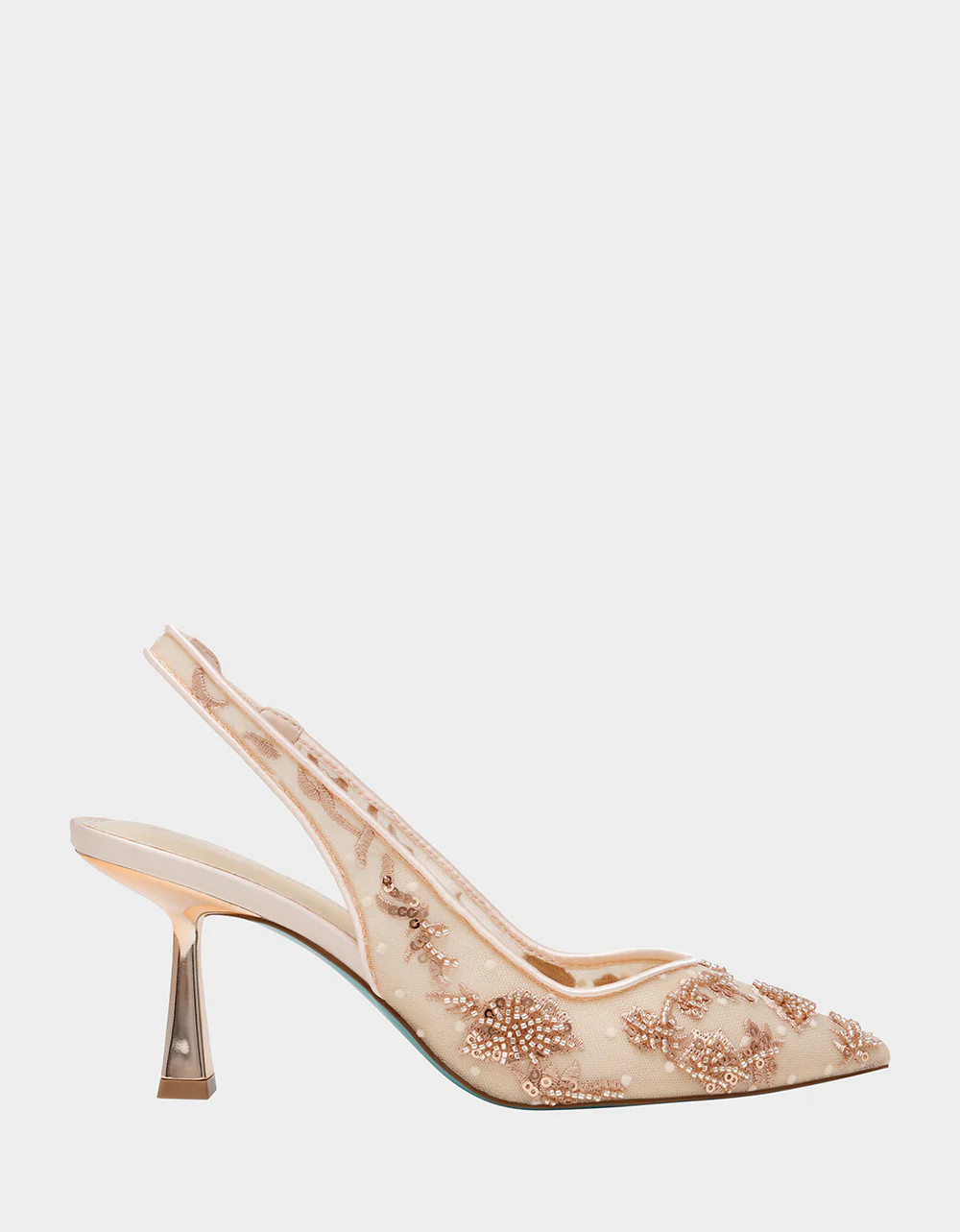 NIKKI BLUSH Slingback Pointed Toe Women's Heels | Betsey Johnson