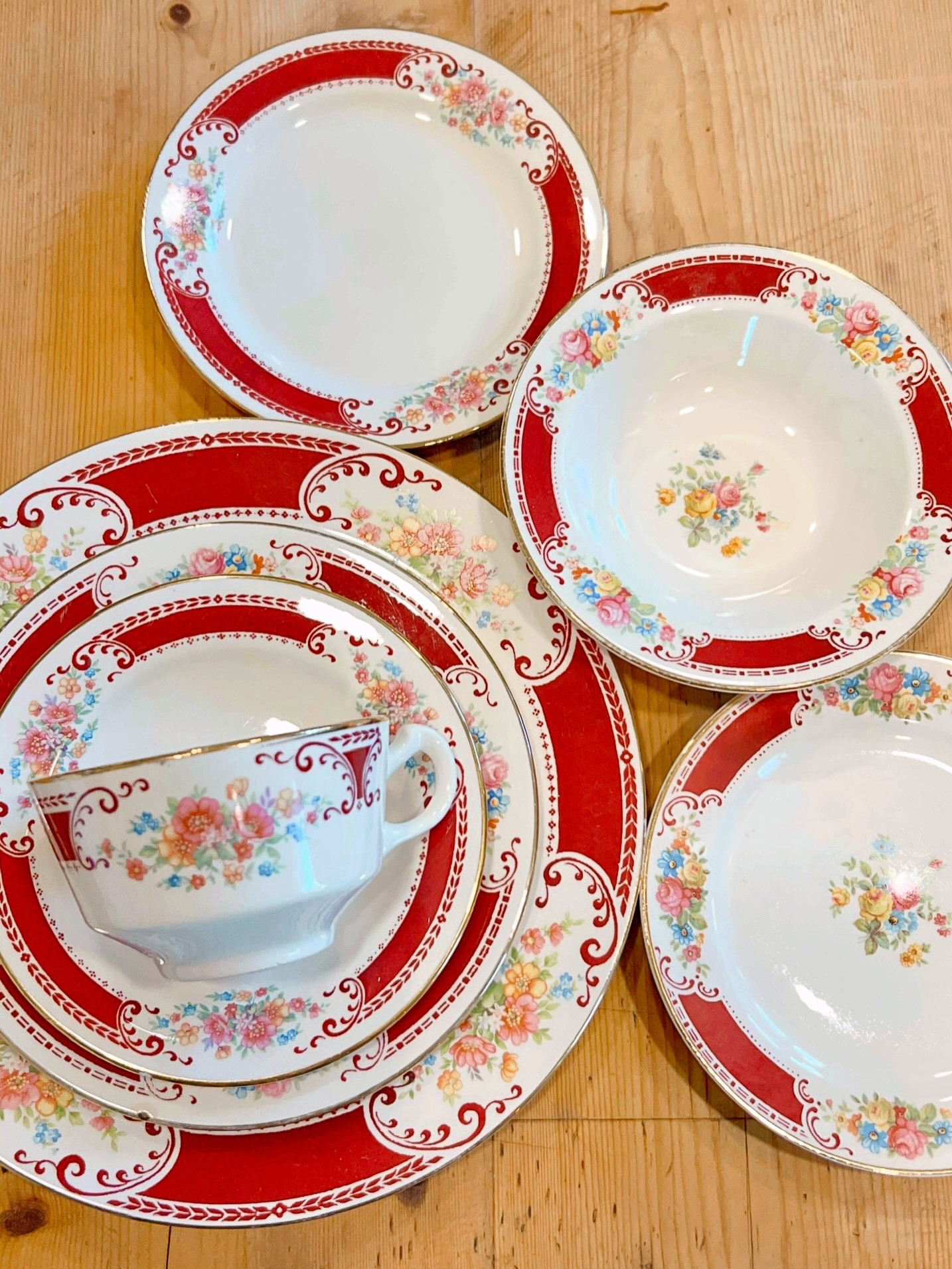 Some heirlooms aren’t originally family pieces. They’re chosen…piece by piece, with love.

My grandmother started collecting these Homer Laughlin Majestic Brittany plates for me long before I was old enough to appreciate them. She accumulated quite a lot for me! She probably imagined me using them at my wedding, setting a table for a new chapter, the way women before me had done with their fine china.

But life unfolded differently. And I truly love the life I have.

So instead of waiting for a traditional occasion, I gave them a place where I see them every day. Some on a gallery wall in my dining room, others mixed in with my mom’s Kings Crown Ruby and my grandmother’s Haviland Apple Blossom.

Oh, and the pattern? She picked it just for me…her “Brittany.”

I think it’s time I set a big banquet table with them and throw a shindig, celebrating the life I have.

#storykeeperstyle #thesentimentaltable 
•
•
•
•
•
•
•
Vintage Decor | Home Inspiration | Collected Home | Traditional Home | Sentimental Style | Curating Joy | The Sentimental Decorator | Joyful Rituals of Home | Sentimental Home | Homes with a Story

#thesentimentaldecorator #sentimentalstyle #meaningfulhomedecor