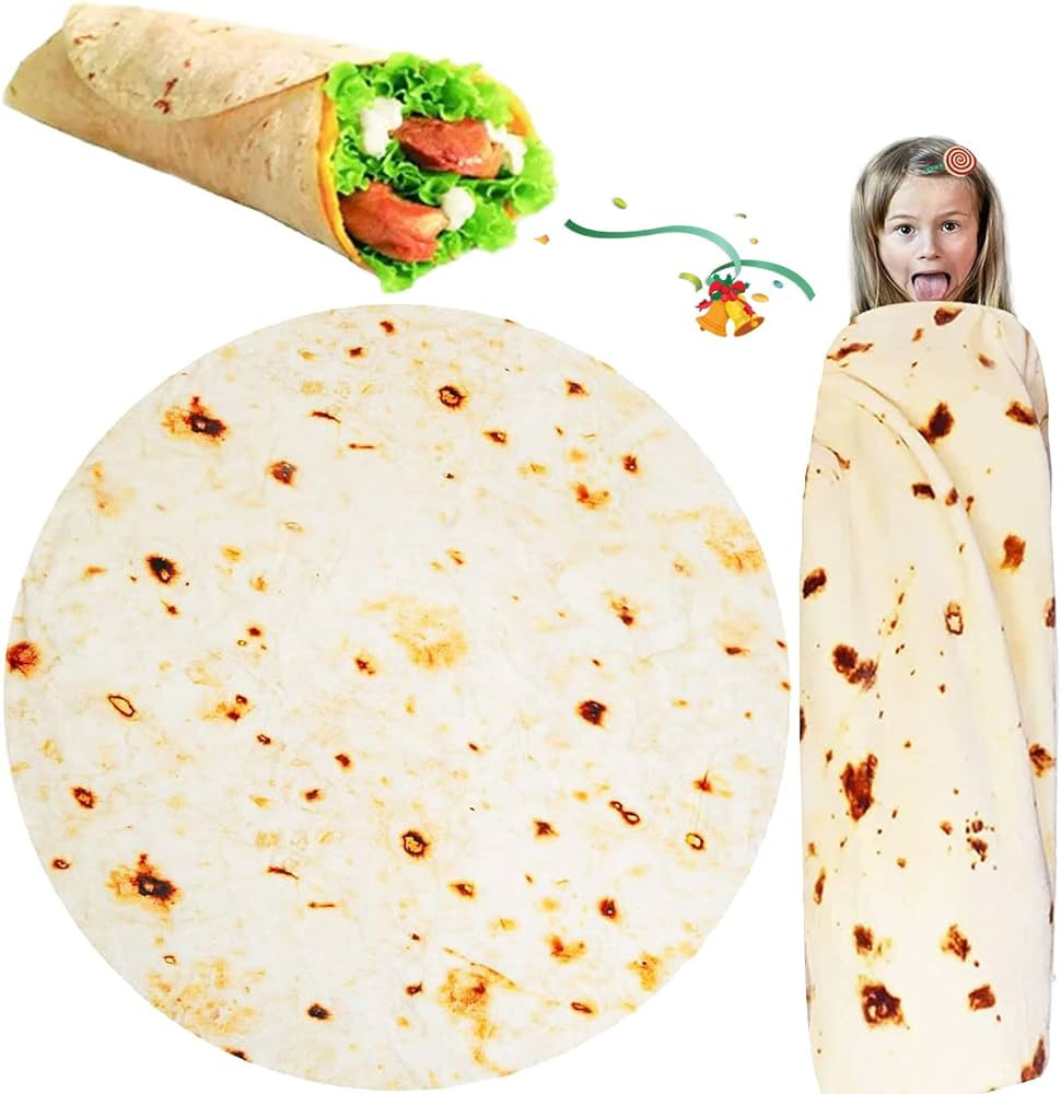 SILUI Tortilla Burrito Blanket White Elephant Gifts for Adults Useful Baby Stuff Funny Novelty Fo... | Amazon (US)