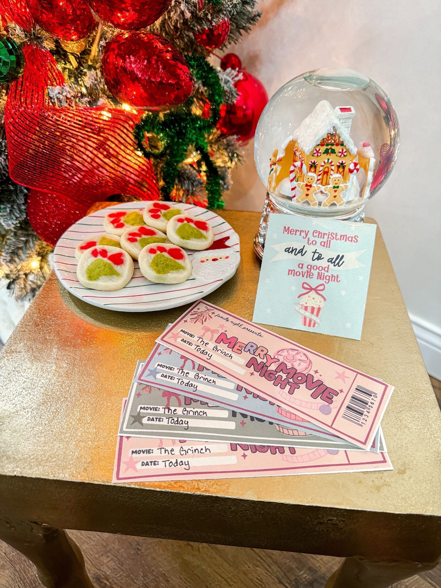 The Grinch is a favorite in our house so we made our Friday night movie even more special for the kids with these printable from @thelettervee! ❤️ 

#thelettervee #ad #holidaycraft 

#LTKHoliday #LTKmomlife #LTKHome