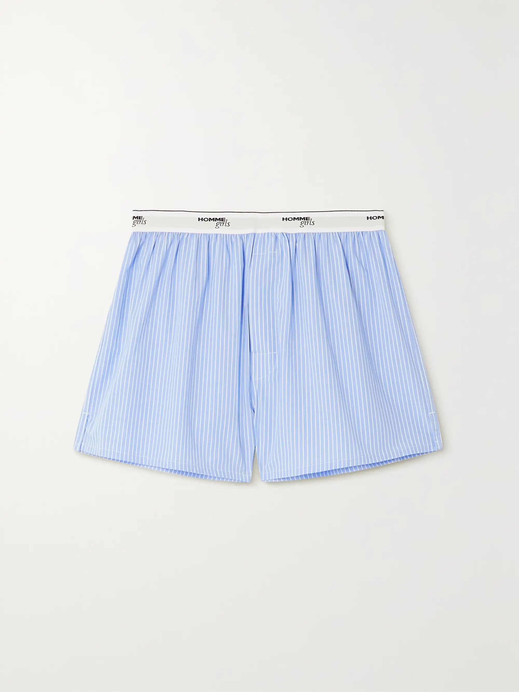 Pinstriped cotton-poplin shorts | NET-A-PORTER (UK & EU)