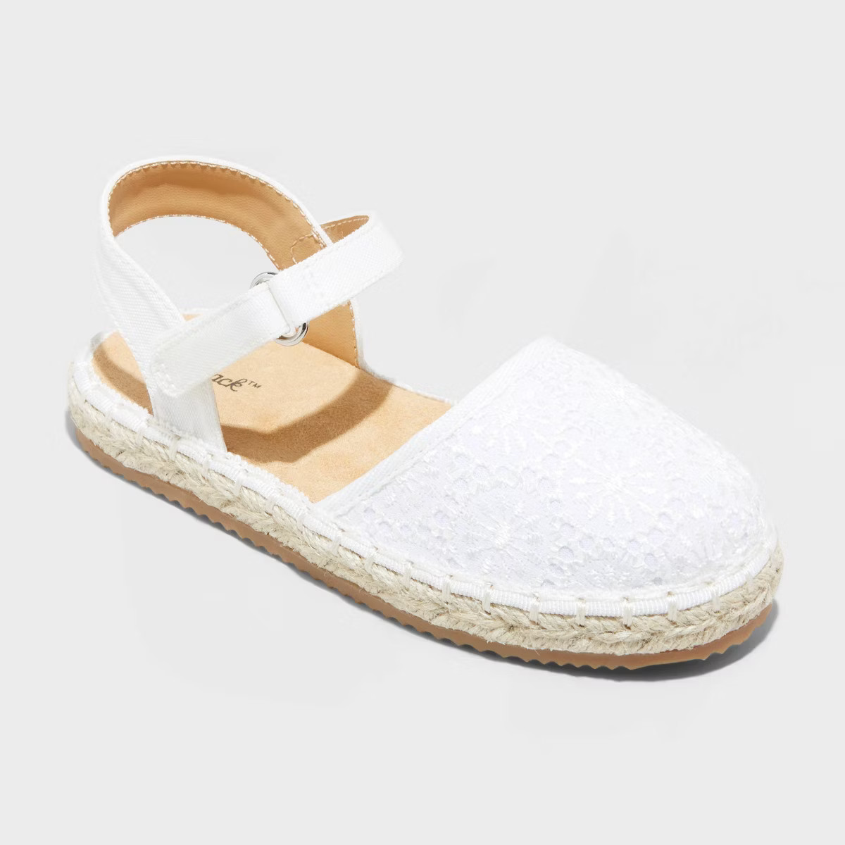 Toddler Holly Jute Espadrille Sandals - Cat & Jack™ White | Target