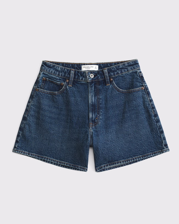 Women's Curve Love High Rise Dad Short | Women's Bottoms | Abercrombie.com | Abercrombie & Fitch (US)