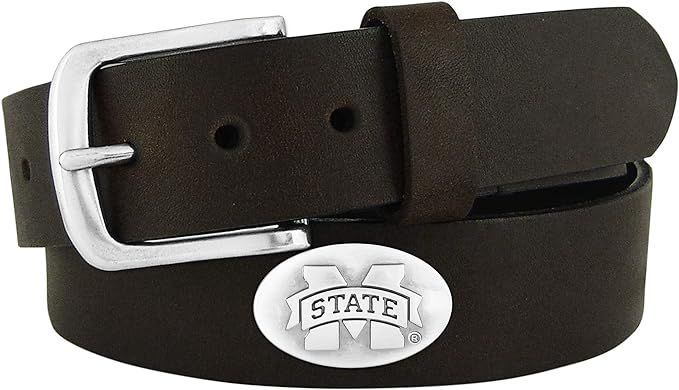 NCAA Mississippi State Bulldogs Zep-Pro Leather Concho Belt | Amazon (US)