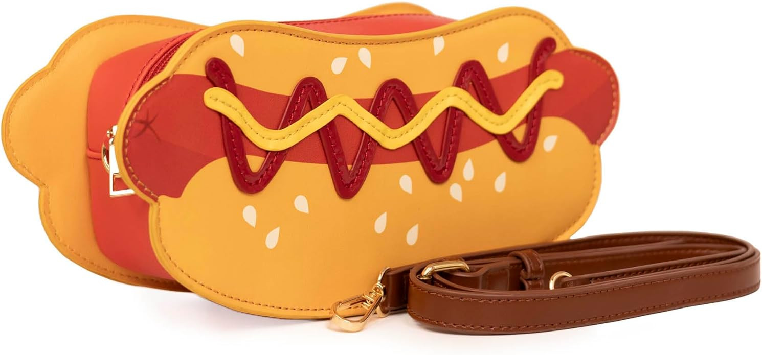 Bewaltz PU Leather with Adjustable Strap Snack and Desserts Themed Handbag | Amazon (US)