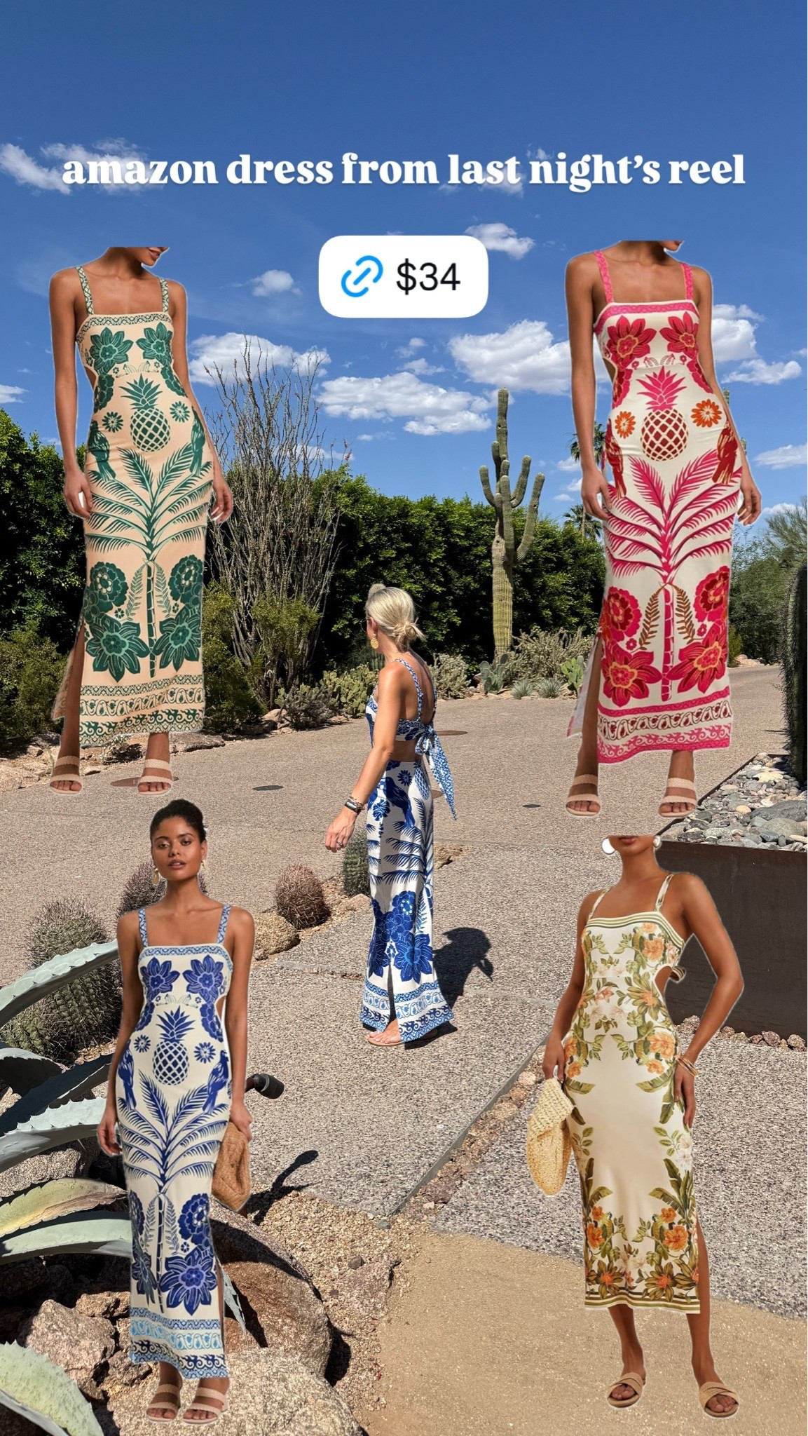 amazon vacation dress - lots of stretch, adjustable back. True to size.

#LTKootd #LTKTravel #LTKSaleAlert