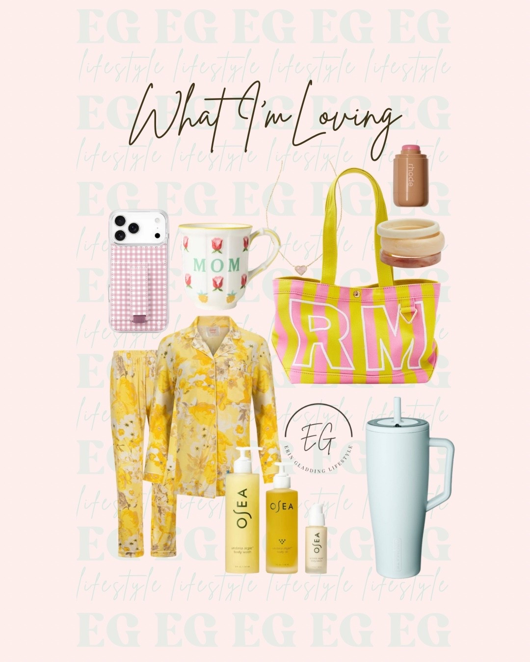 Mother’s Day gift ideas. My favorite pajamas from In My Sundays. Walli Case (my code is Erin10), my new cream blush stick I’m loving, my favorite tumbler, cutie mug and the tote bag on my wishlist.

#LTKMothersDay #LTKBeauty #LTKTravel