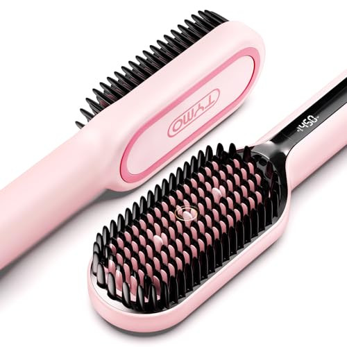 TYMO Ionic Hair Straightener Brush with 16 Temps, 30s Heat-up, Dual Voltage - for Thick, Thin, Curly Hair | Amazon (US)