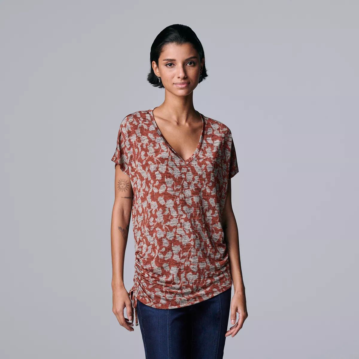 Women's Simply Vera Vera Wang V-Neck Dolman Tee | Kohl's