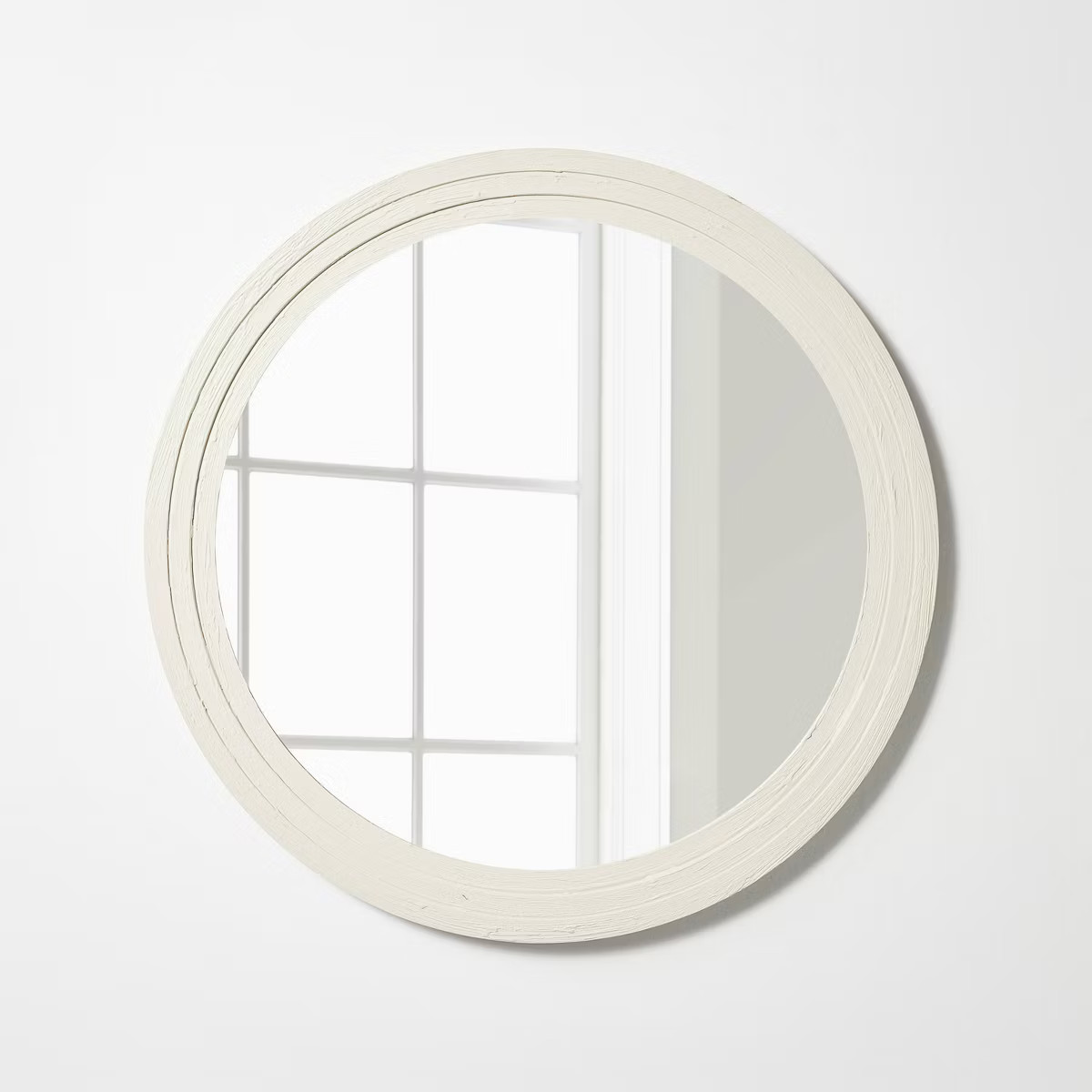 28" Plaster Circle Wall Mirror - Threshold™ designed with Studio McGee | Target