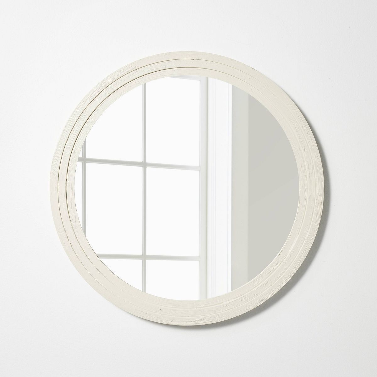 28" Plaster Circle Wall Mirror - Threshold™ designed with Studio McGee | Target