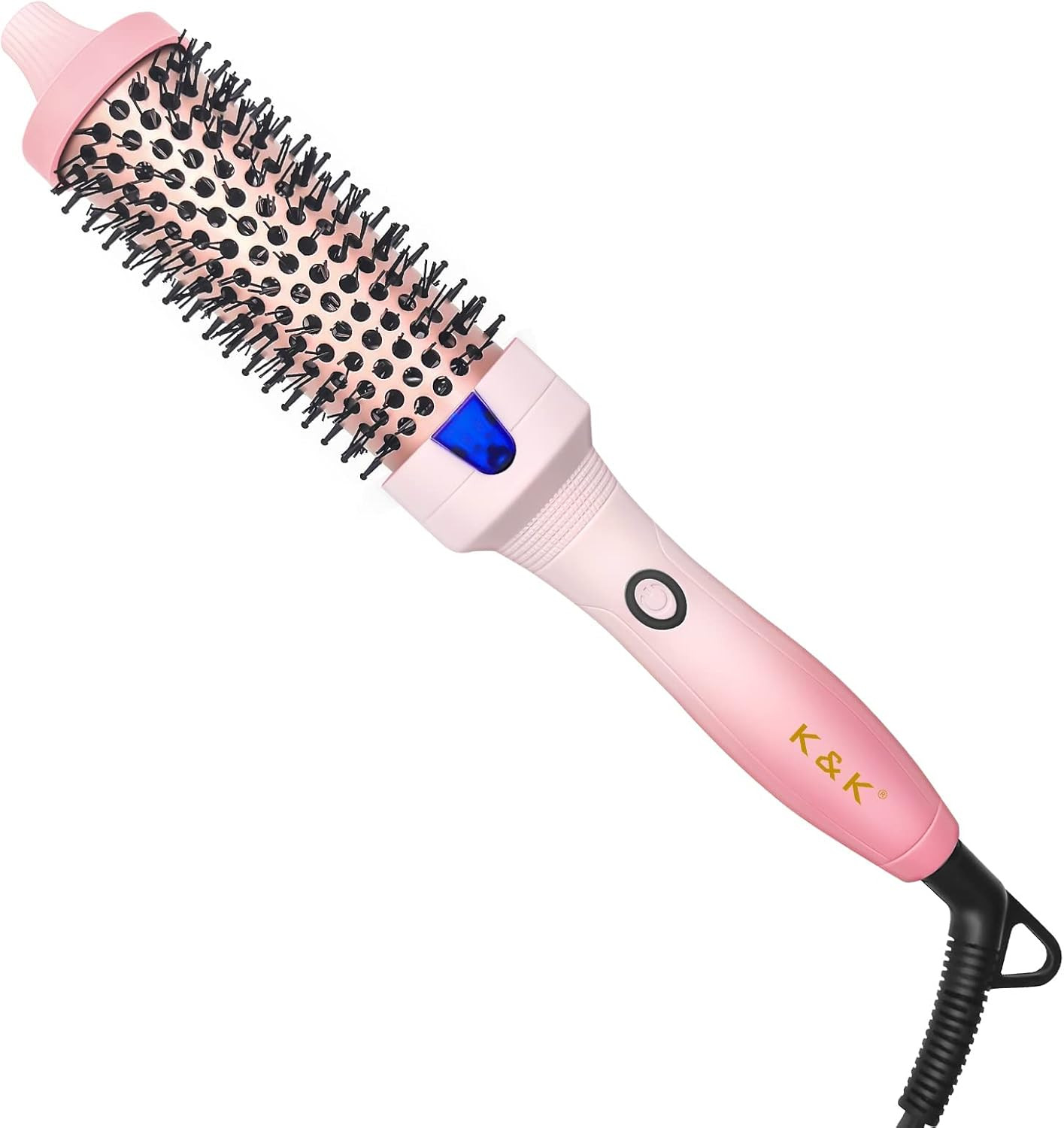 K&K 1.5 Inch Heated Curling Brush Ceramic Tourmaline Ionic Curling Iron Volumizing Hot Brush Crea... | Amazon (US)