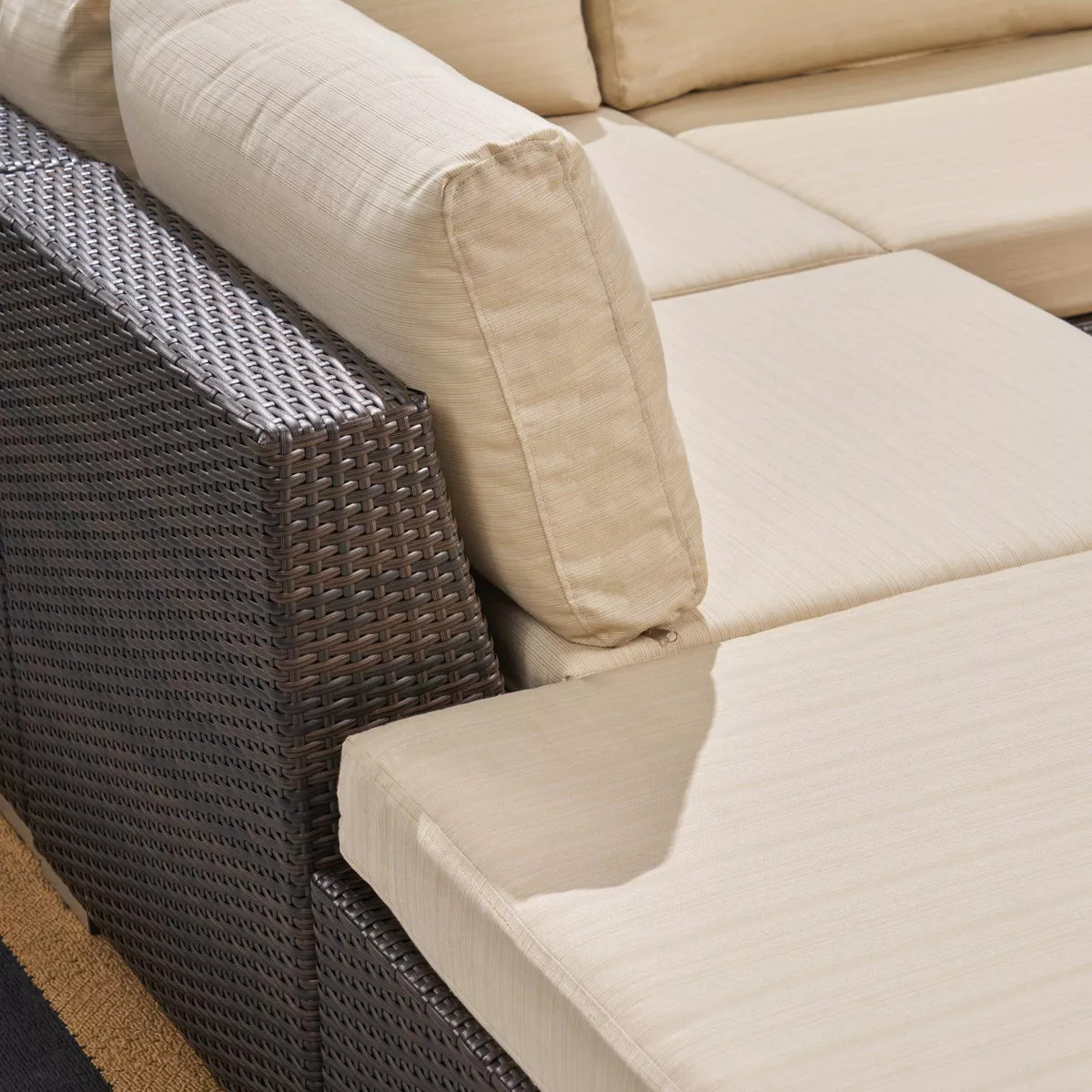 Santa Rosa 8pc Wicker Sectional Sofa Set: Christopher Knight Home, All-Weather, Aluminum Frame | Target