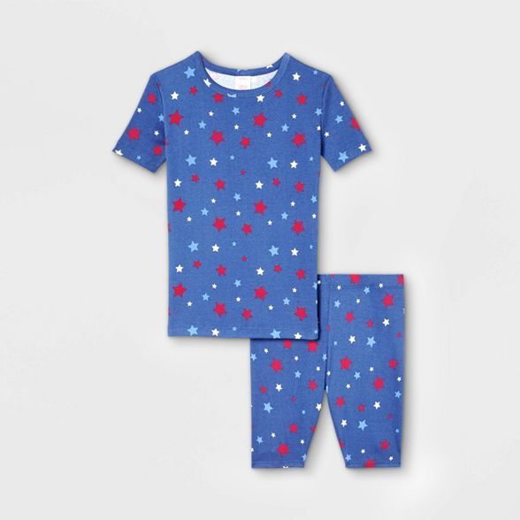 Kids' Americana Stars Matching Family Pajama Set - Blue | Target