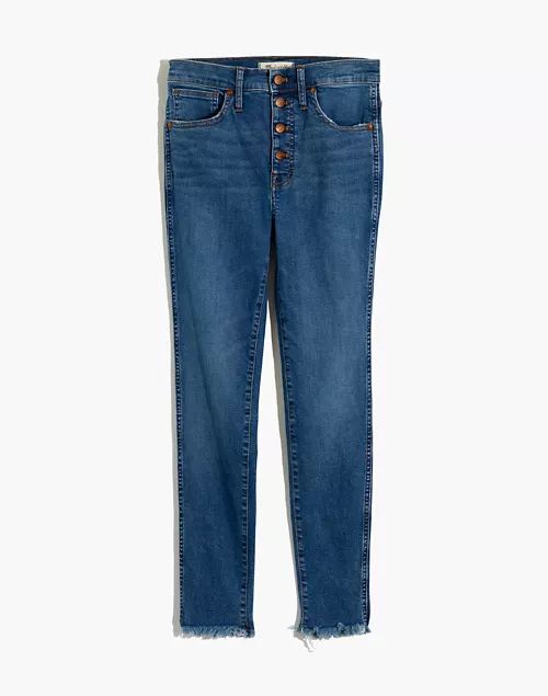 10" High-Rise Skinny Jeans in Mackey Wash: Button-Front Edition | Madewell