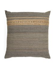 22x22 Linen Look Bhujodi Pillow | Marshalls
