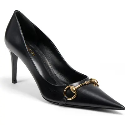 Donna Pointed Toe Horsebit Pump | Nordstrom