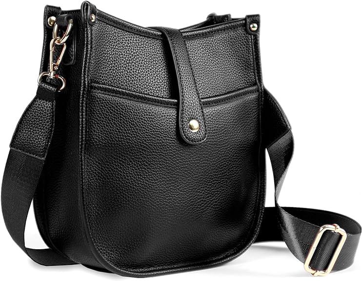 Trendy Hobo Crossbody Handbag with Adjustable Straps Vegan Leather Crossbody Bags for Women Desig... | Amazon (US)